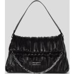 Dámske Designer Elegantné kabelky Karl Lagerfeld čiernej farby v ležérnom štýle z koženky Vegan 