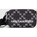 Dámske Designer Kožené kabelky Karl Lagerfeld sivej farby z bavlny Vegan 