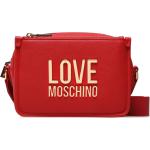 Dámske Designer Crossbody kabelky Moschino Love Moschino červenej farby v zľave 