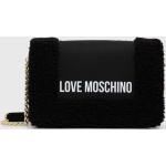 Dámske Designer Crossbody kabelky Moschino Love Moschino čiernej farby z polyuretánu 