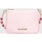 Dámske Designer Shopper kabelky Moschino Love Moschino ružovej farby z polyuretánu Vegan 