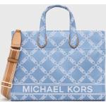 Dámske Designer Veľké kabelky Michael Kors Michael Kors MICHAEL modrej farby z bavlny v zľave 