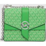 Dámske Designer Crossbody kabelky Michael Kors Michael Kors MICHAEL zelenej farby z polyuretánu Vegan v zľave 