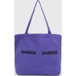 Dámske Veľké kabelky Samsøe & Samsøe fialovej farby z bavlny v zľave 