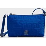 Dámske Crossbody kabelky Tommy Hilfiger modrej farby z polyuretánu v zľave udržateľná móda 