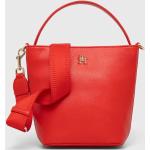 Dámske Crossbody kabelky Tommy Hilfiger červenej farby z polyuretánu Vegan udržateľná móda 
