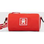Dámske Crossbody kabelky Tommy Hilfiger červenej farby z polyesteru udržateľná móda 