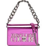 Dámske Crossbody kabelky Versace Jeans ružovej farby v zľave 