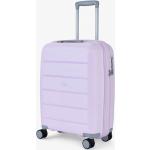 Malé cestovné kufre Rock fialovej farby na zips integrovaný zámok objem 42 l 