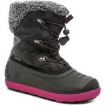 Dievčenské Snehule Kamik čiernej farby vo veľkosti 36 na štandardné nohy šnurovacie na zimu 