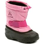 Dievčenské Členkové topánky Kamik ružovej farby z tkaniny vo veľkosti 25 na suchý zips na zimu 