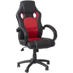 Kancelárske stoličky červenej farby z kovu 