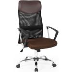 Kancelárske stoličky halmar hnedej farby z kovu s nastaviteľnou výškou 