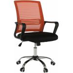 Kancelárske stoličky Kondela oranžovej farby z kovu v zľave 