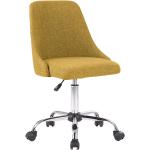 Kancelárske stoličky Kondela žltej farby z kovu s nastaviteľnou výškou v zľave 