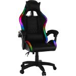 Kancelárske stoličky Kondela čiernej farby z polyuretánu s nastaviteľnou výškou 