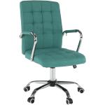 Kancelárske stoličky Kondela zelenej farby z chrómu v zľave 