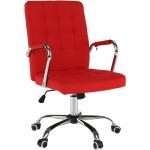 Kancelárske stoličky Kondela červenej farby z kovu v zľave 