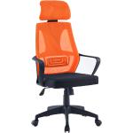 Kancelárske stoličky Kondela oranžovej farby z plastu s nastaviteľnou výškou v zľave 