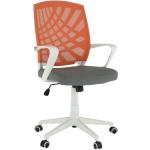 Kancelárske stoličky Kondela oranžovej farby z plastu v zľave 