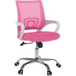 Kancelárske stoličky Kondela ružovej farby z plastu s nastaviteľnou výškou v zľave 