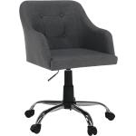 Kancelárske stoličky Kondela sivej farby z chrómu s kolieskami v zľave 