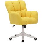 Kancelárske stoličky Kondela žltej farby z plastu s nastaviteľnou výškou v zľave 