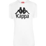 Dámske Tričká s krátkym rukávom Kappa bielej farby vo veľkosti XS s krátkymi rukávmi vhodné do práčky v zľave 