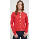 Dámske Designer Kardigany Ralph Lauren Polo Ralph Lauren červenej farby z bavlny vo veľkosti XS v zľave na zimu 