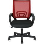 Kancelárske stoličky červenej farby z plastu v zľave 