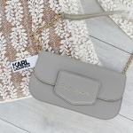 Dámske Designer Luxusné kabelky Karl Lagerfeld pieskovej farby z polyuretánu v zľave 