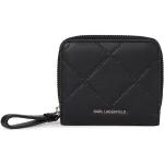 Dámske Designer Malé peňaženky Karl Lagerfeld čiernej farby z koženky v zľave 