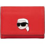 Dámske Designer Malé peňaženky Karl Lagerfeld červenej farby v zľave 