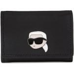 Dámske Designer Malé peňaženky Karl Lagerfeld čiernej farby v zľave 