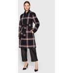 Dámske Designer Kabáty Karl Lagerfeld čiernej farby z bavlny v zľave na zimu 