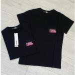 Dámske Designer Polo tričká Karl Lagerfeld čiernej farby z bavlny v zľave 
