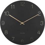 Nástenné hodiny Karlsson čiernej farby v elegantnom štýle 