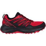 Pánske Trailové tenisky Karrimor Running červenej farby vo veľkosti 42 šnurovacie v zľave 