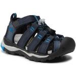 Detské Športové sandále Keen tmavo modrej farby z koženky vo veľkosti 29 na leto 