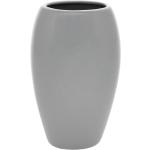 Vázy sivej farby v elegantnom štýle s kvetinovým vzorom z keramiky v zľave s výškou 10 cm s priemerom 10 cm 