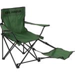 Kempingové stoličky zelenej farby z polyesteru 
