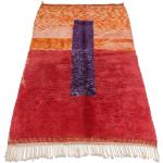 Ručne tkané koberce Dywany Łuszczów červenej farby s geometrickým vzorom z tkaniny 