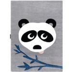 Detské koberce sivej farby z polypropylénu s motívom: Panda 