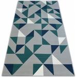 Moderné koberce sivej farby v škandínávskom štýle s geometrickým vzorom z polypropylénu v zľave 