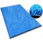 Shaggy koberce modrej farby z polypropylénu 