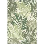 Moderné koberce zelenej farby s tropickým vzorom z tkaniny s motívom: Palmy 