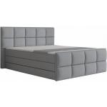 Boxspring postele Kondela sivej farby v zľave 