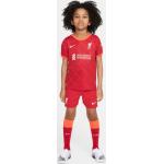 Detské komplety Nike červenej farby z polyesteru do 6 rokov s motívom FC Liverpool 