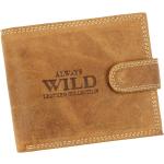 Pánske Kožené peňaženky wild zlatej farby s cvokmi 