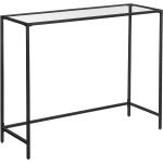 Konzolové stolíky sivej farby v minimalistickom štýle zo skla 